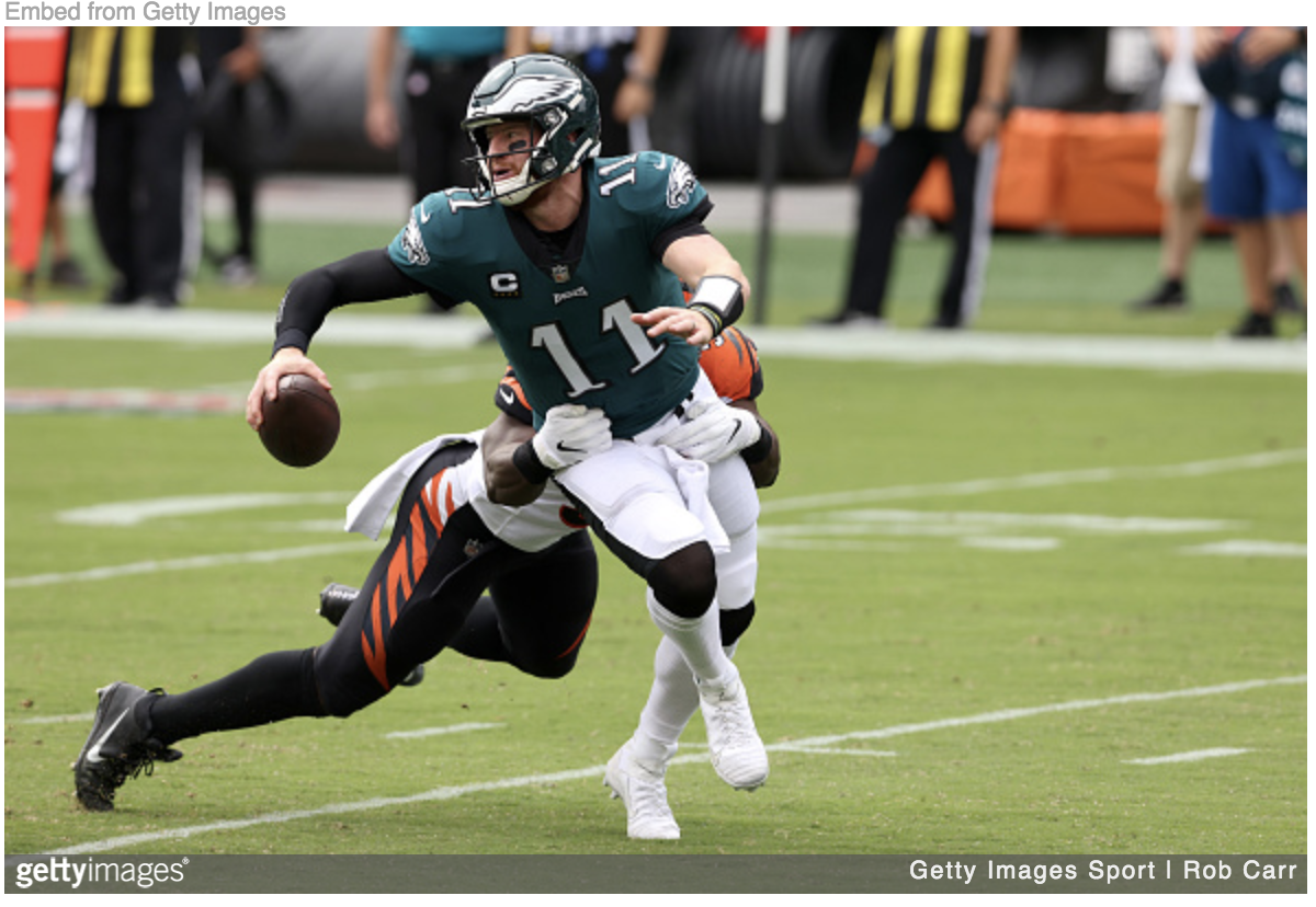 Tie, Eagles Tie: More Wentz Struggles, Injuries Keep Birds Winless