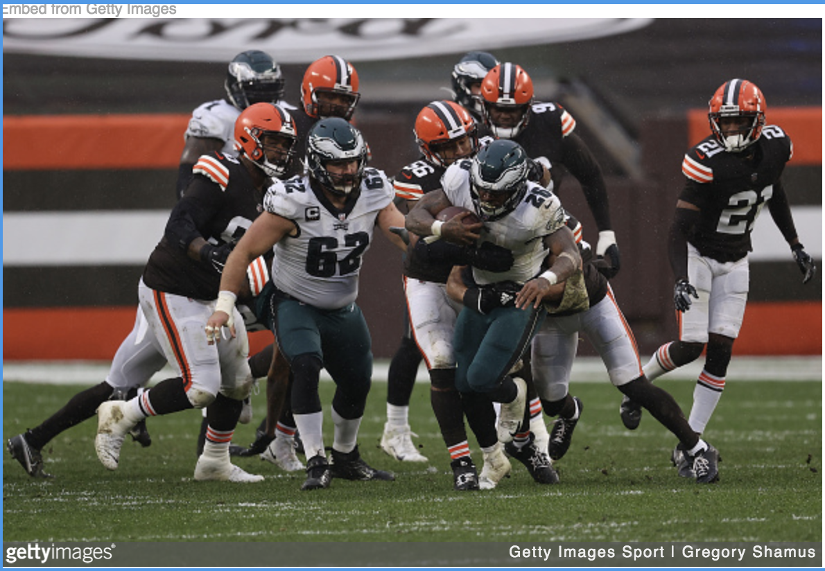 Eagles Offensive Line Lets Down Vs. Browns