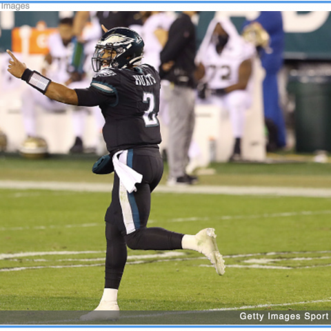 Dashing Debut: Hurts Tops 100 On Ground, Keys Upset Of Saints