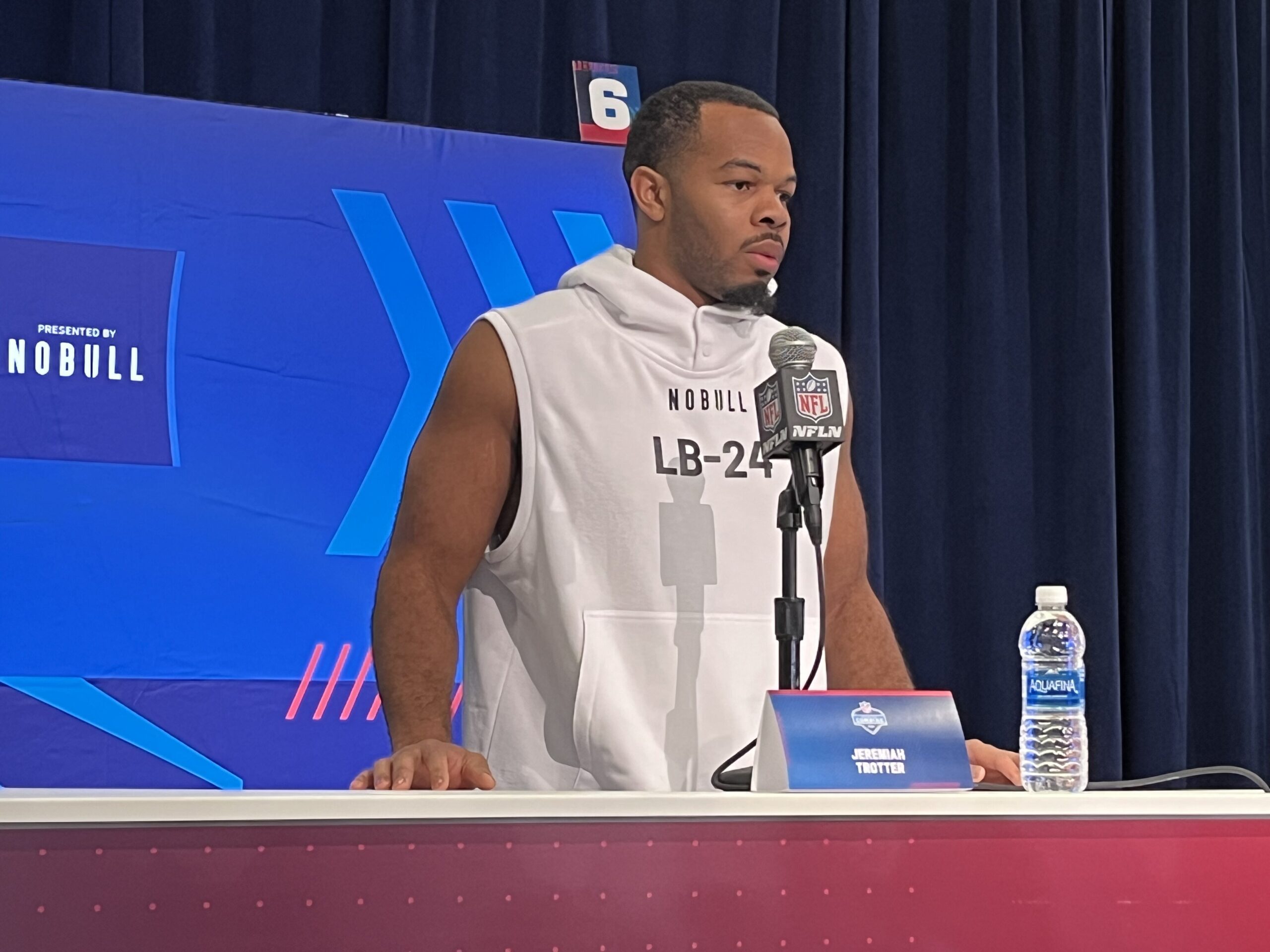 Jeremiah Trotter Jr. Excited for Eagles Meeting at NFL Combine, Ready