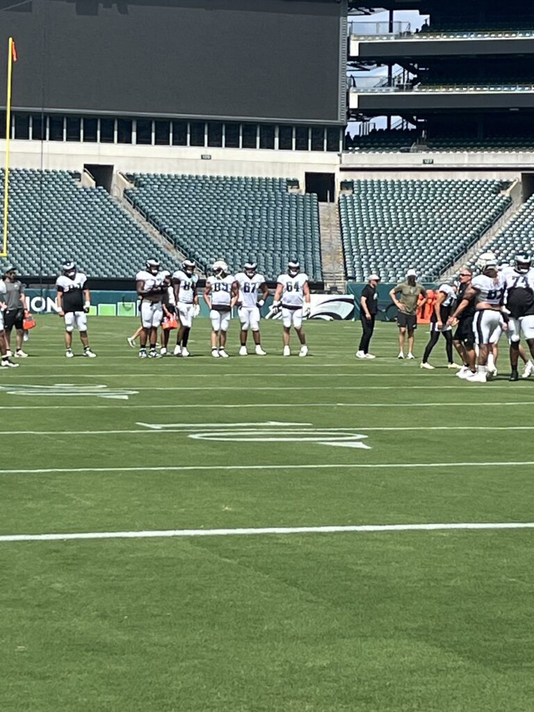 Eagles practice Dicecco