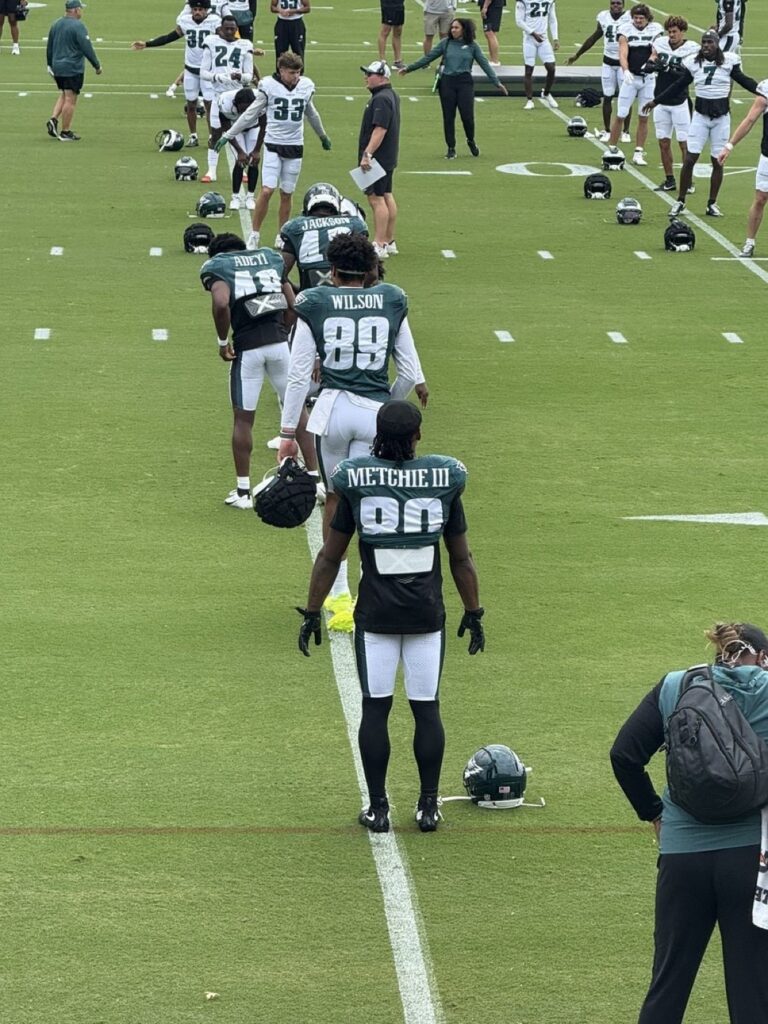 Dicecco Eagles training camp WRs 2025