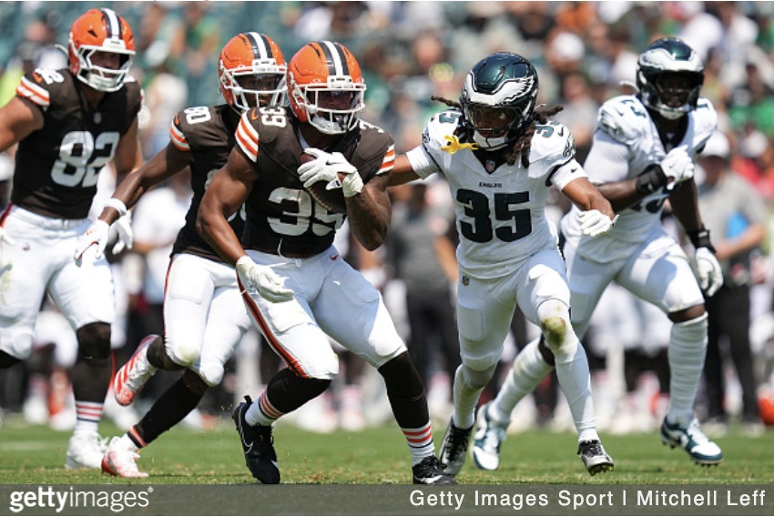 getty Brandon Johnson 2025 eagles preseason vs browns
