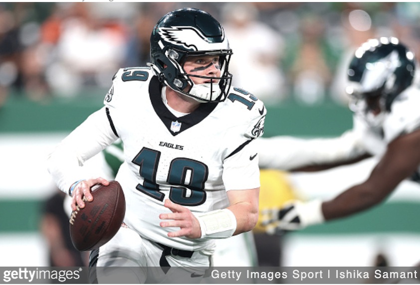getty Kyle McCord preseason game 3 vs Jets 2025