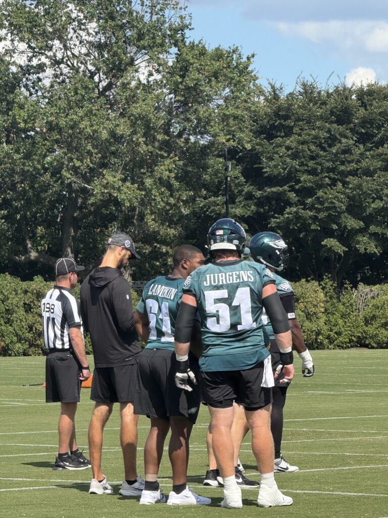 2025 eagles offensive line dicecco