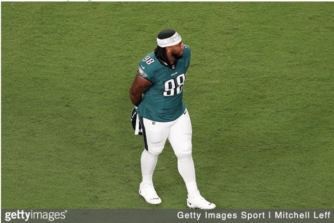 Jalen carter vs. cowboys 2025 opener getty