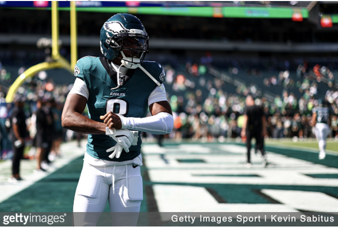 Eagles CB Adoree' Jackson getty images 2025 vs. Giants