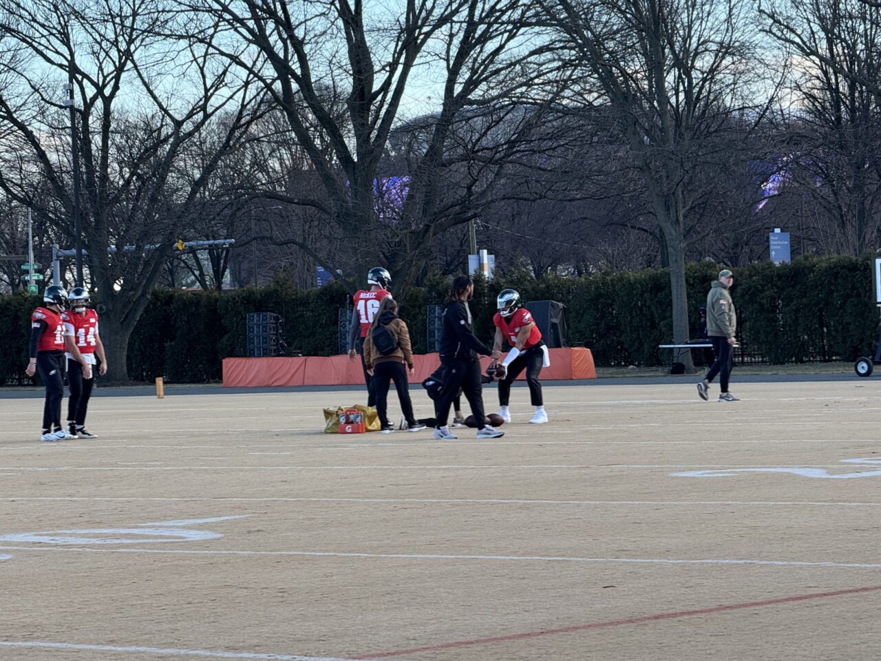 Dicecco eagles practice for niners wild card