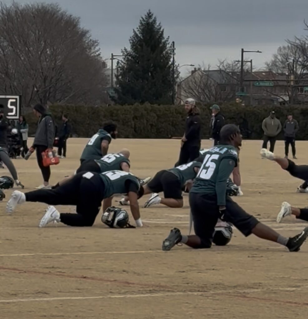 dicecco eagles practice for 49ers wild card 2025