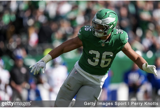 Cam Latu eagles getty