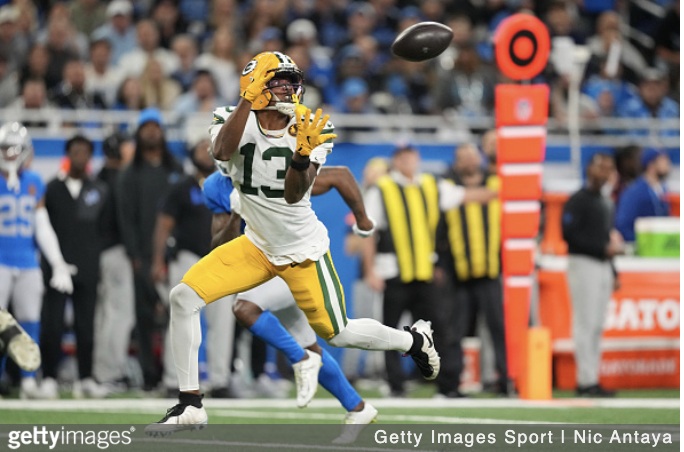 getty eagles new WR dontayvion wicks trade packers