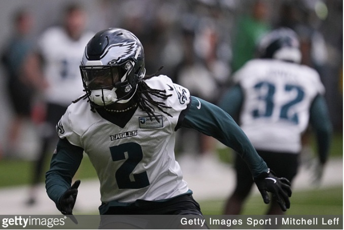 getty Riq Woolen 2026 eagles OTA practice