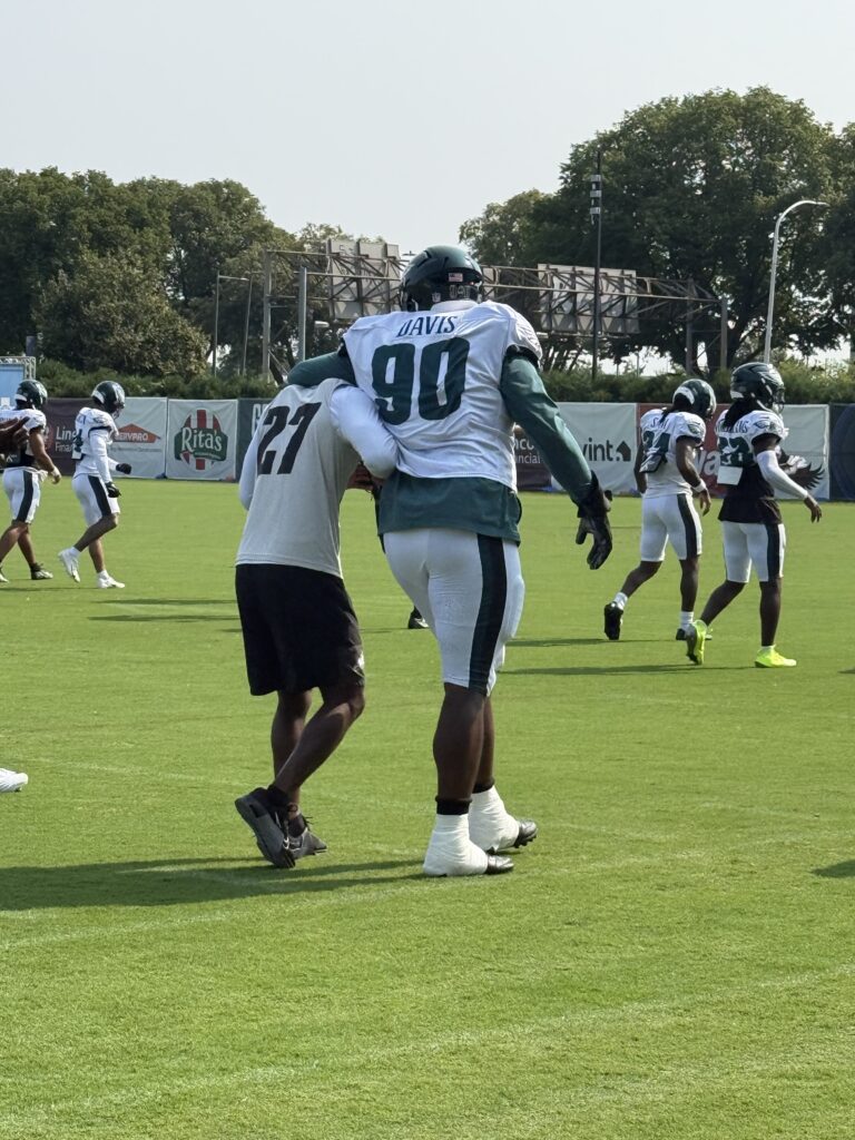 dicecco 2026 training camp jordan davis quinyon mitchelle eagles defense