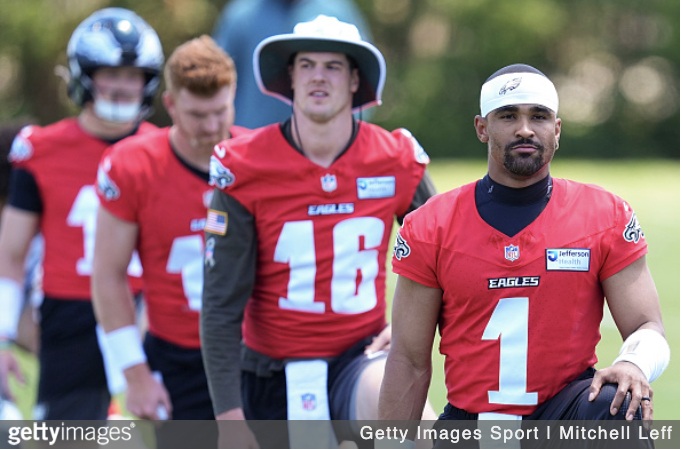 getty eagles qbs 2026 mckee hurts dalton
