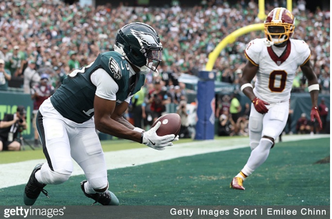 getty Tay Wicks TD Week 1 commanders eagles